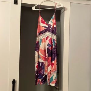 Colored floral dress